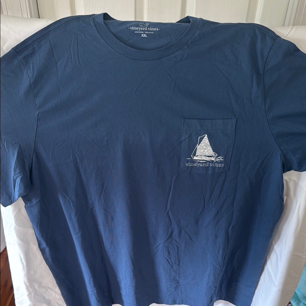 Vineyard Vines Men's Deep Blue Short Sleeve Tee